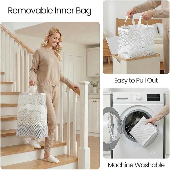 efluky Slim Laundry Basket - Image 6