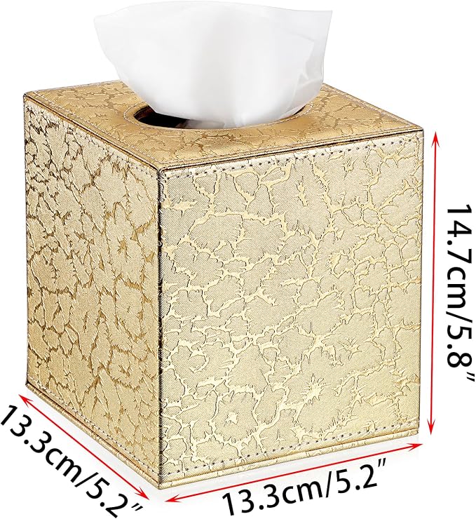 Sumnacon Square Leather Tissue Box Cover - Image 5
