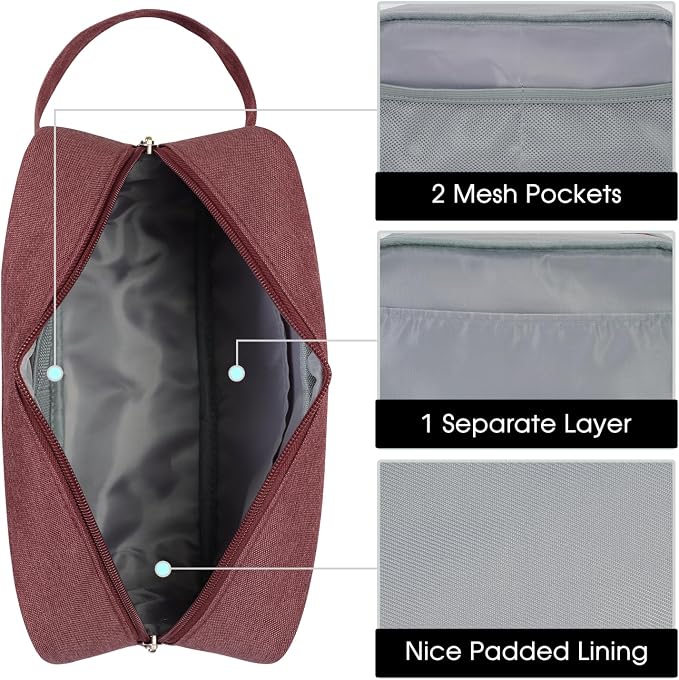 Narwey Travel Toiletry Bag for Women Traveling Dopp Kit Men Travel Bag for - Image 5