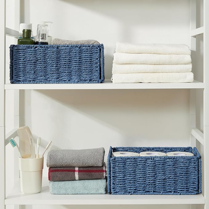 Vagusicc Wicker Storage Basket, Small Storage Baskets - Image 6