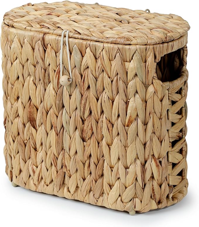 YANGQIHOME Toilet Paper Storage, Water Hyacinth Toilet Paper Storage - Image 9