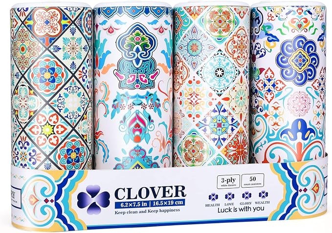 Car Tissue Holder with Facial tissues Bulk, Tissue by CLOVER