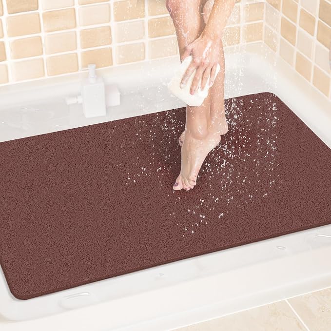 LuxStep Shower Mat Bathtub Mat, 24x36 inch, Non-Slip Bath Mat by LuxStep