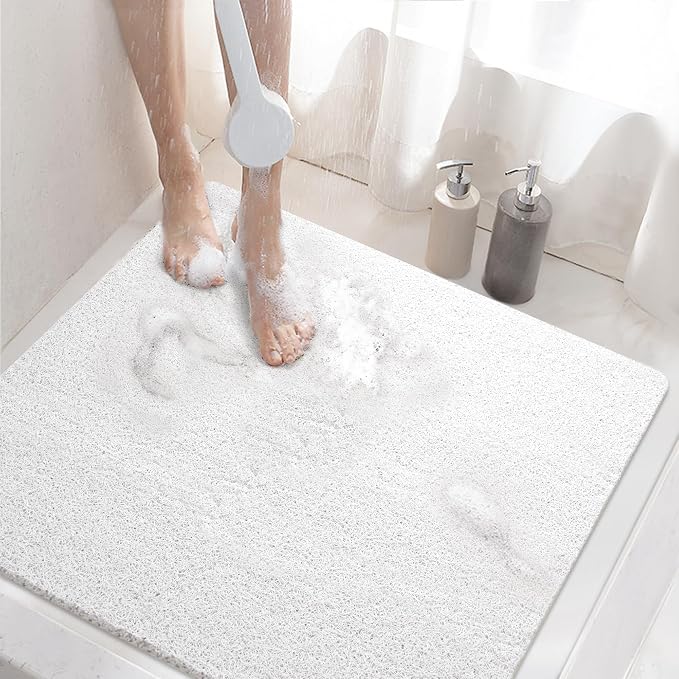 HITSLAM Square Shower Mat Non Slip, Bath Tub Mat by HITSLAM