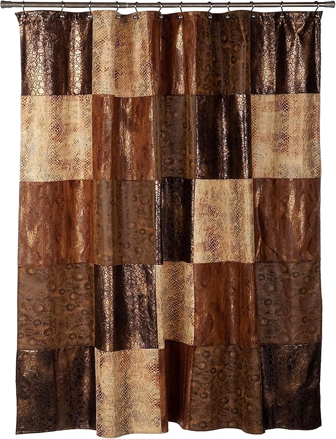 Zahari Home 13pc Zambia Animal Shower Curtain Set & Hooks - Image 2