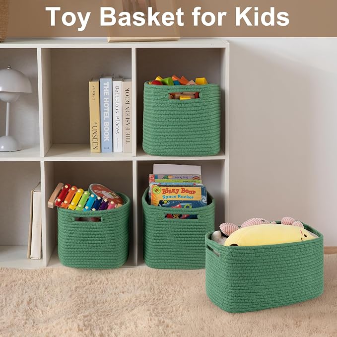 Storage Baskets for Organizing, Woven Decorative Baskets for Shelves - Image 5
