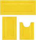 SHACOS Yellow Fall Bathroom Rugs Sets 3 Piece, Soft Fluffy Water Absorbent by SHACOS