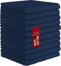DecorRack 10 Pack 100% Cotton Wash Cloth, Luxurious Soft, 12 x 12 inch Ultra by DecorRack