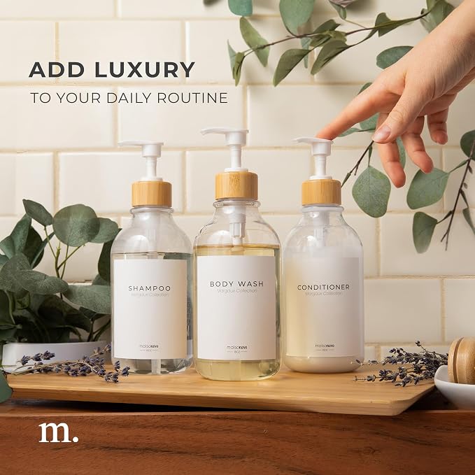 MaisoNovo Refillable Shampoo and Conditioner Bottles - Image 3