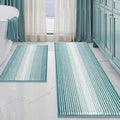 BSICPRO Bathroom Rugs and Mats Sets, 2 Piece Thick Absorbent Chenille Bath Mat by BSICPRO