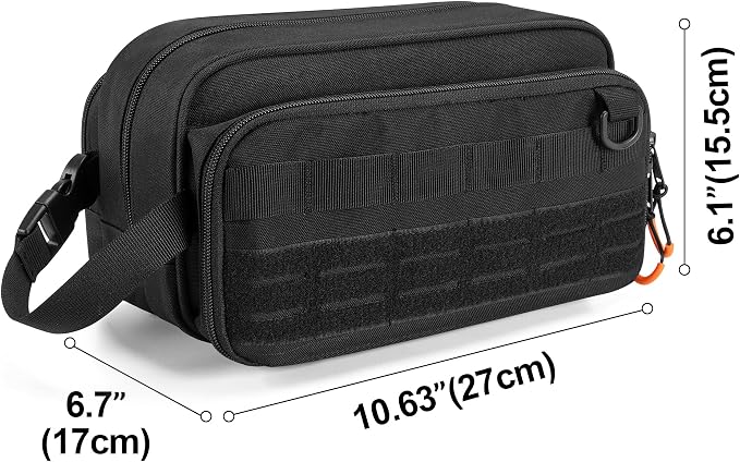 Tactical Toiletry Travel Bag for Men, Dopp Kit Shaving Organizer Case for - Image 6
