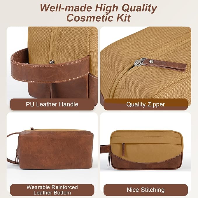 Travel Toiletry Bag for Men, Hanging Toiletry Organizer, Water Resistant - Image 2