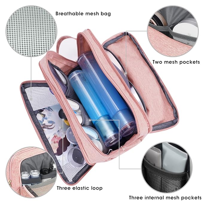 Toiletry Bag for Men Hanging Dopp Kit Water Resistant Shaving Bag Small - Image 3
