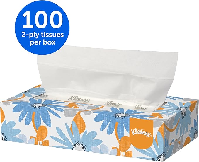 Kleenex Professional Facial Tissue, Flat Boxed Format, Designed - Image 2