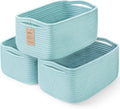 3-Pack Storage Baskets for Organizing | Woven Shelf Toy Basket | Rope Baskets by MaxuniTechLife