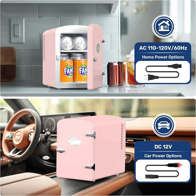 HealSmart Mini Fridge Portable 6 Liter/9 Can - Image 5