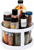 Kitchen Spaces Two-Tier Lazy Susan Organizer, Cabinet Turntable Shelf Storage by KitchenSpaces