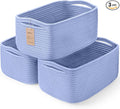 3-Pack Storage Baskets for Organizing | Woven Shelf Toy Basket | Rope Baskets by MaxuniTechLife