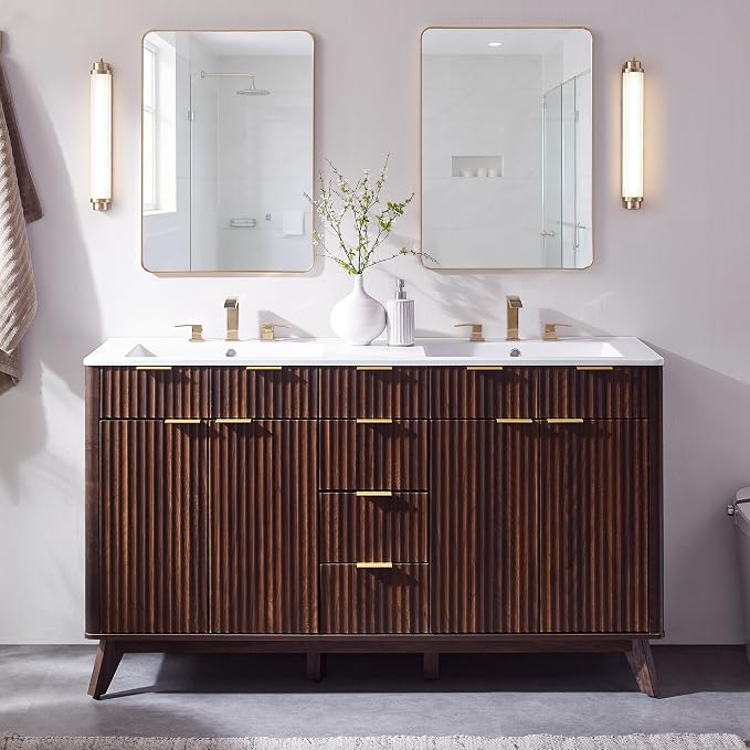 T4TREAM 60" Fluted Bathroom Vanity - Image 3