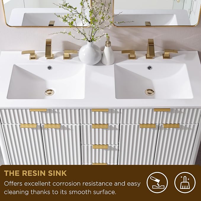 T4TREAM 48" Fluted Bathroom Vanity - Image 5