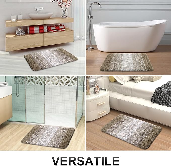 OLANLY Bathroom Rug Set 2 Piece, Soft Absorbent Microfiber Bath Mats and - Image 9