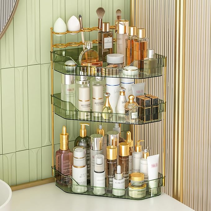 Corner Bathroom Counter Organizer by ZZWILLB