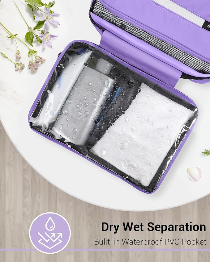 Maliton Toiletry Bag for Men & Women Travel Toiletry Bag Hanging Toiletry Bag - Image 5