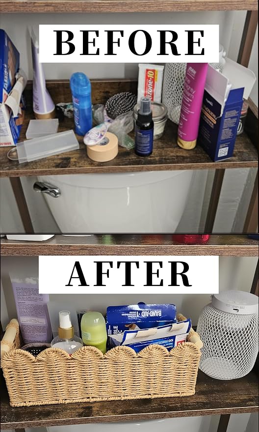 Toilet Paper Storage Basket for the Top of the Toilet Tank – A Decorative and - Image 3