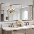 Bathroom Vanity Mirror for Wall, HD Shatterproof Glass, Hangs Horizontally or by TRAHOME