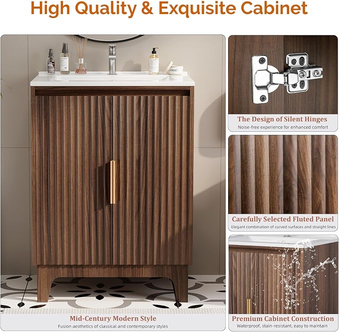 VINGLI 24 Inch Bathroom Vanity - Image 6