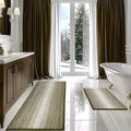 Bathroom Rugs and Mats Sets, 2 Piece Thick Absorbent Chenille Bath Mat Rug Set by BSICPRO