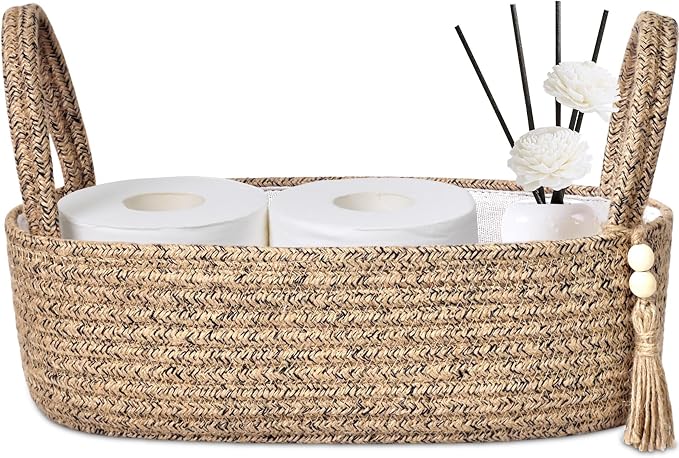 ABenkle Small Storage Basket for Toilet Tank Top by ABenkle