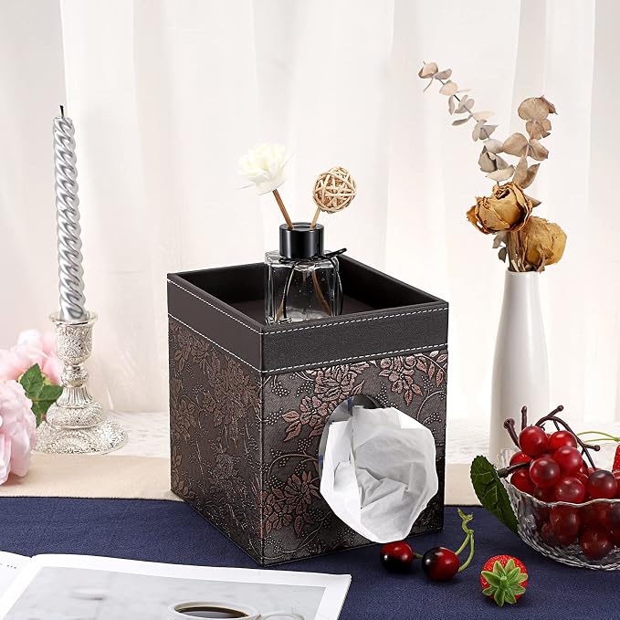 Sumnacon Leather Square Tissue Box Cover - Image 5