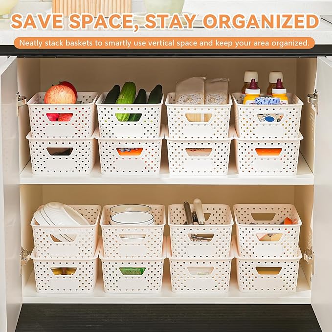 10 Pack Plastic Storage Bins - Image 5