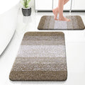 OLANLY Bathroom Rug Set 2 Piece, Soft Absorbent Microfiber Bath Rug Set by OLANLY