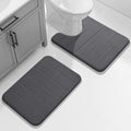 Yimobra U-Shaped Toilet Bath Mat Set 2 Piece by Yimobra