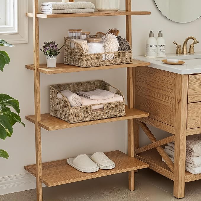 StorageWorks Pantry Baskets for Organizing, Seagrass Storage Baskets for Shelves - Image 5