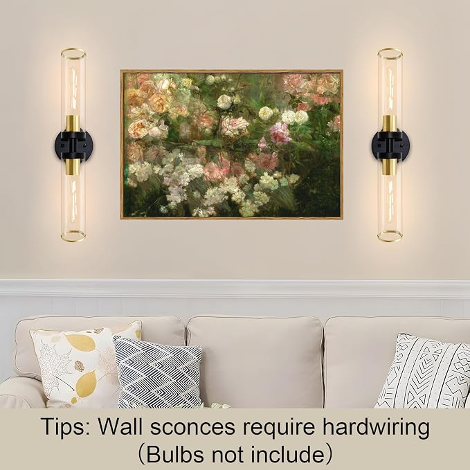 Wall Sconces Set of Two, Hardwired Modern Sconces Wall Decor Set of 2 Wall Light - Image 7