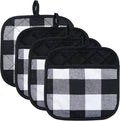 Joyhalo 4 Pack Pot Holders for Kitchen, Cotton Oven Holder by Joyhalo