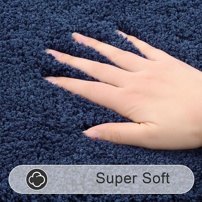 SHACOS Soft Fluffy Bathroom Rugs Set of 3 - Image 4