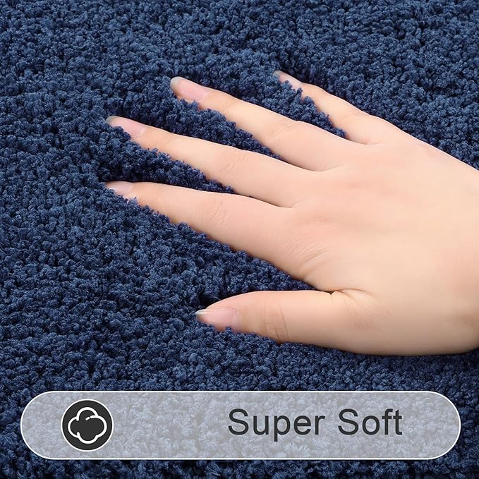 SHACOS Super Soft Bathroom Rugs Set of 2 Pieces 32x20 inch Microfiber Bath Rugs - Image 3