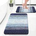 OLANLY Bathroom Rug Set 2 Piece, Soft Absorbent Microfiber Bath Rug Set by OLANLY