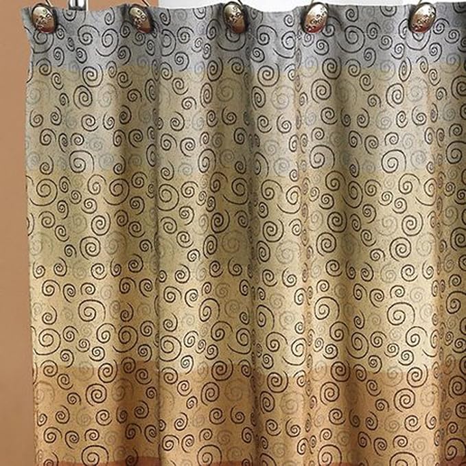 Zahari Home 13pc Miramar Bathroom Shower Curtain Sets Shower Curtain & 12 - Image 3