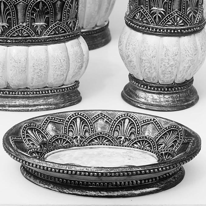 6 Pieces Pumkins Bathroom Accessories Set Including Trash Can, Toothbrush - Image 7