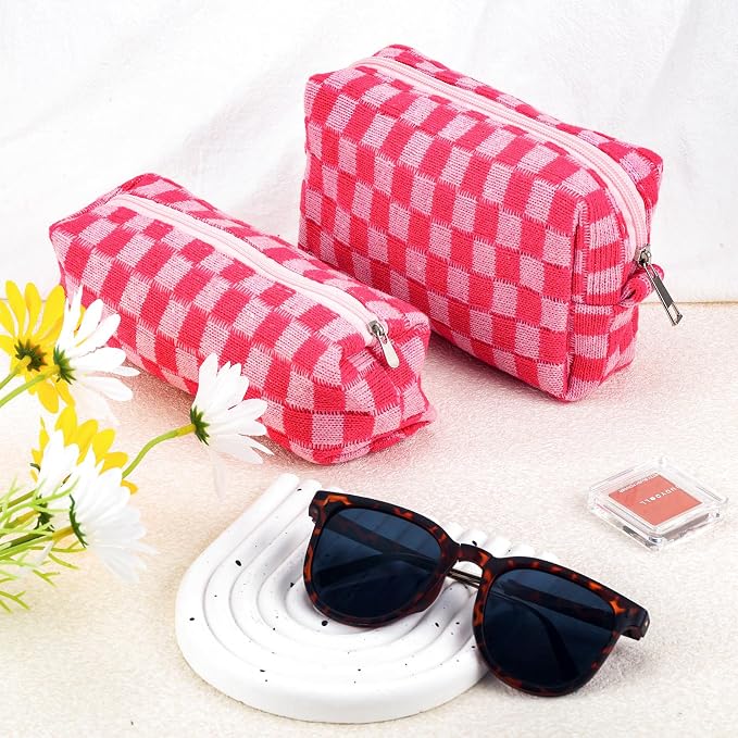 2Pcs Checkered Pencil Case Cute Pencil Pouch - Image 7