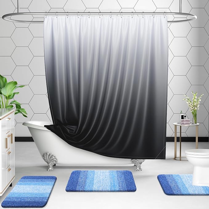 OLANLY Bathroom Rug Set 2 Piece, Soft Absorbent Microfiber Bath Mats and - Image 8