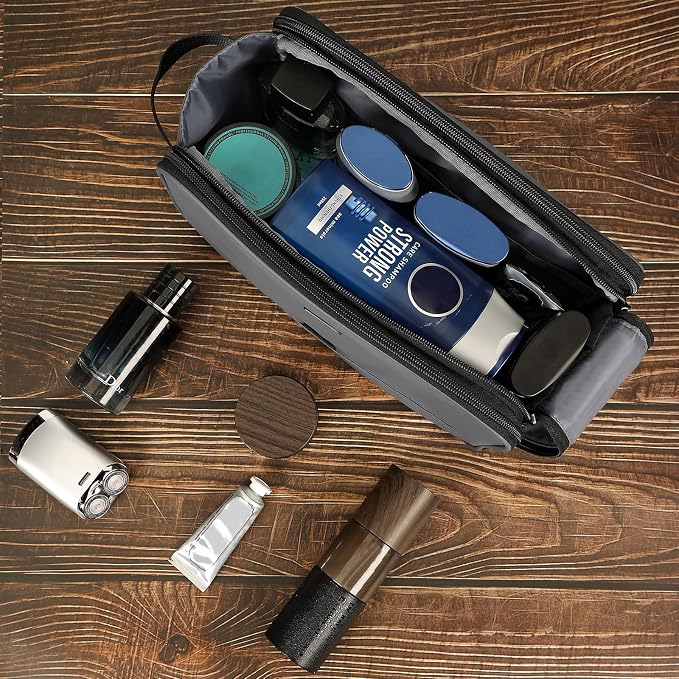 ZEEMO Travel Toiletry Bag for Men, Large Water-Resistant Double-Sided Full-Open - Image 6