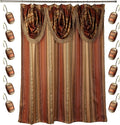 Zahari Home 13pc Contempo Bathroom Shower Curtain Sets Luxury Classic Shower by ZahariHome