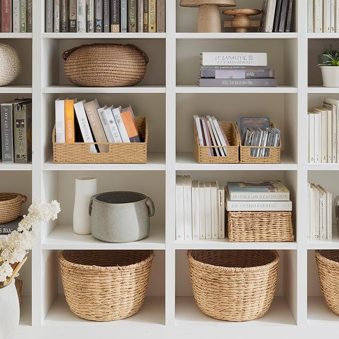 StorageWorks Paper Rope Pantry Storage Baskets, Wicker Baskets - Image 6