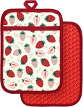 Slohif Silcone Strawberry Pot Holders by Slohif